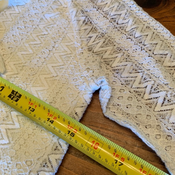 ** Route 66 White Lace Women’s 3/4 Sleeve Blouse L - Picture 10 of 13